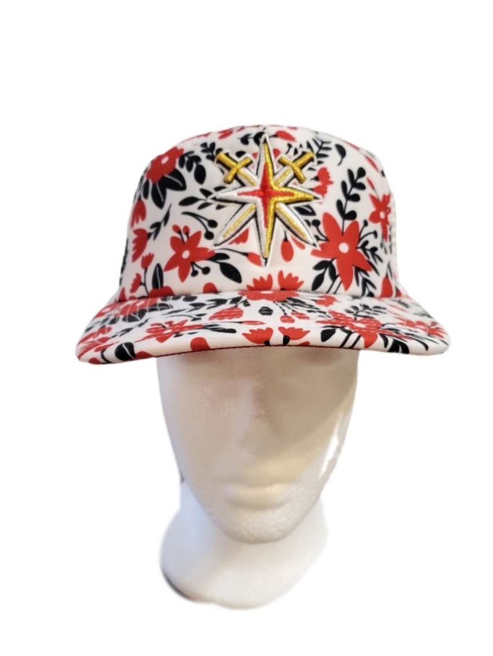 Zephyr Vegas Golden Knights Women's Red Floral Arena Exclusive Snapback Cap